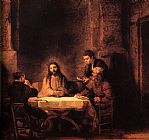 Rembrandt Supper at Emmaus painting